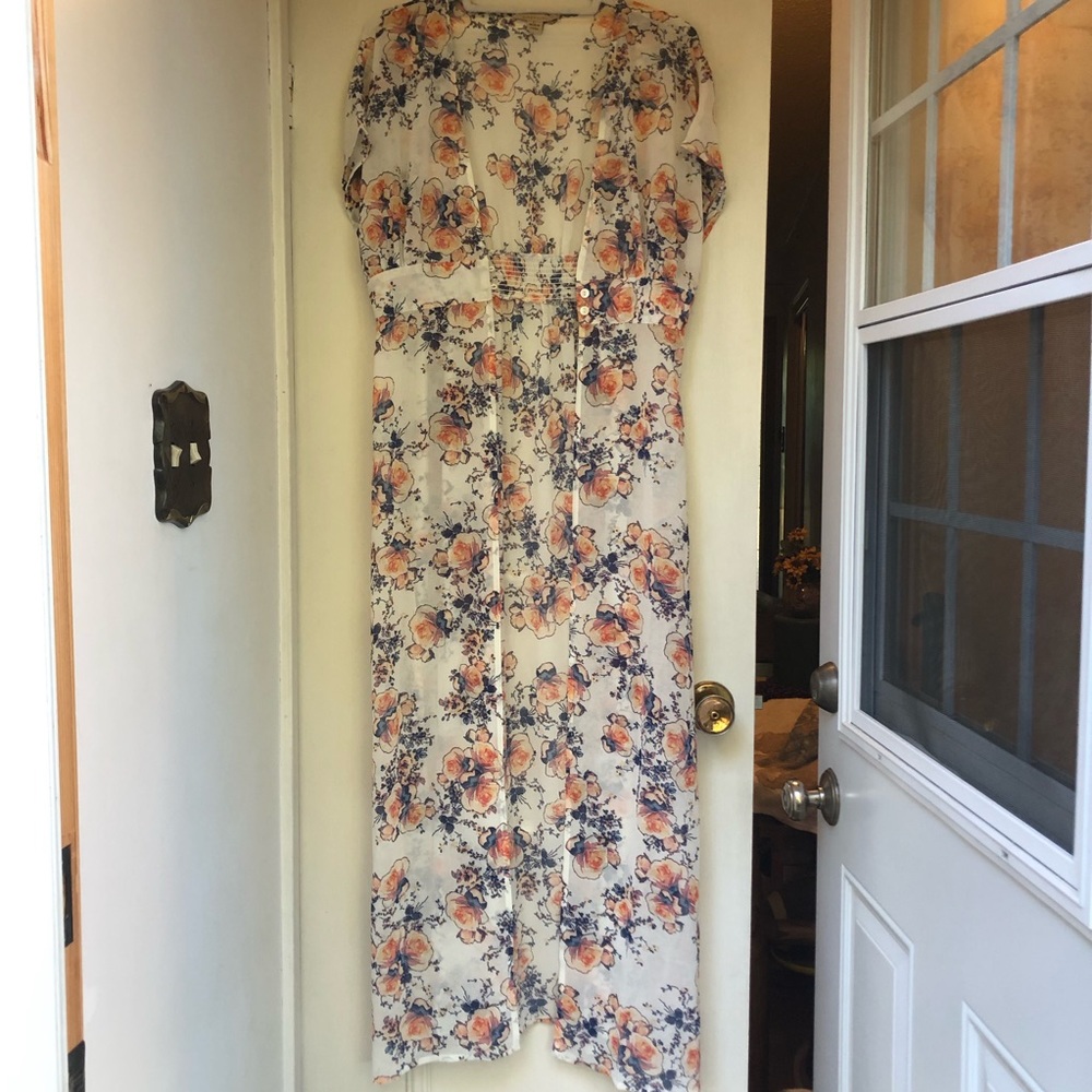 3/$20 COZY CASUAL☀️Summer Floral Duster NWOT - Picture 9 of 13